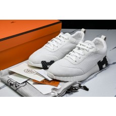 [E2] 에르메스 바운싱 스니커즈 메쉬 스웨이드 고트스킨 그레이 블랙