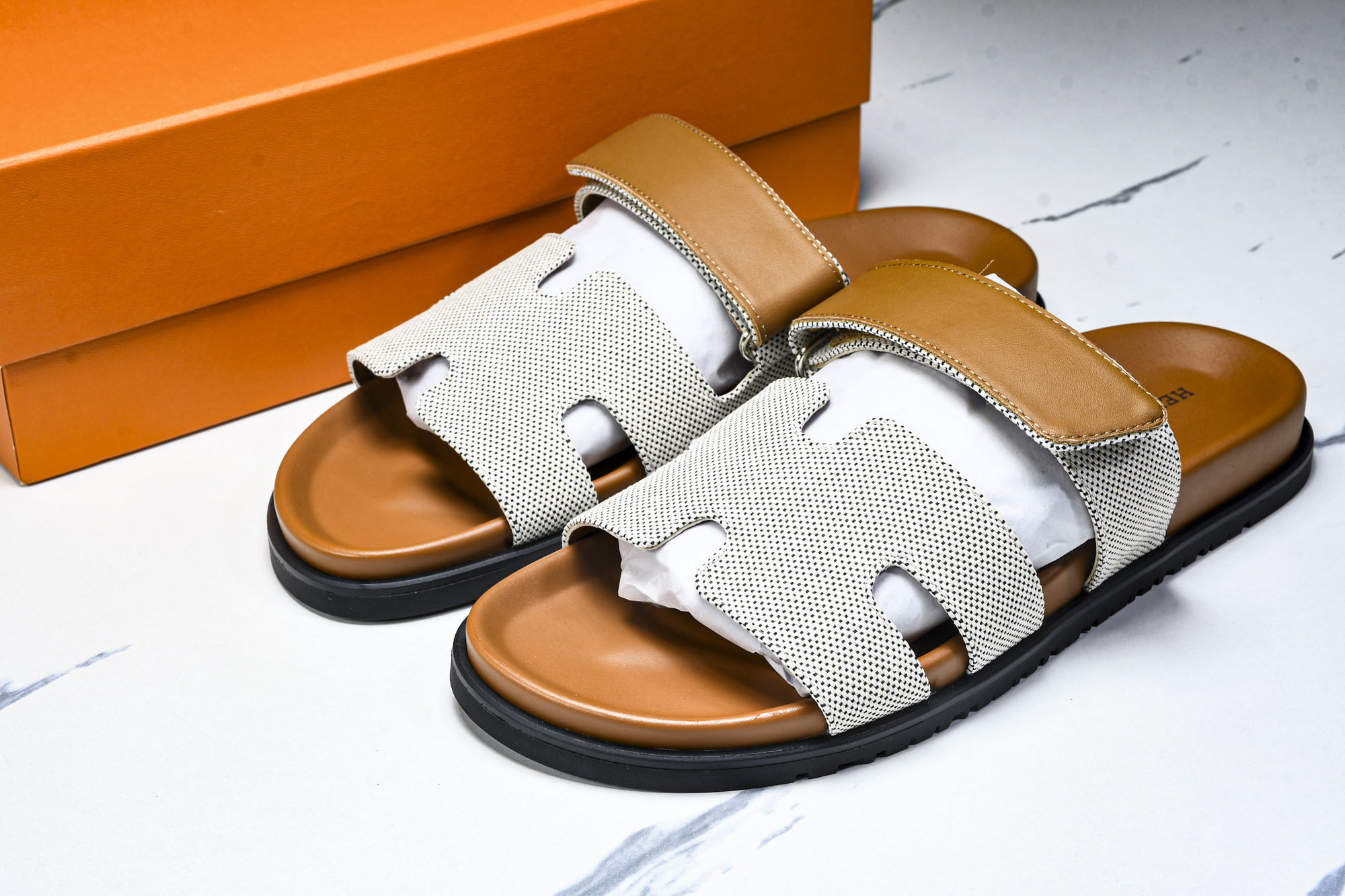 [GD] 에르메스 시프레 카프스킨 캔버스 브라운