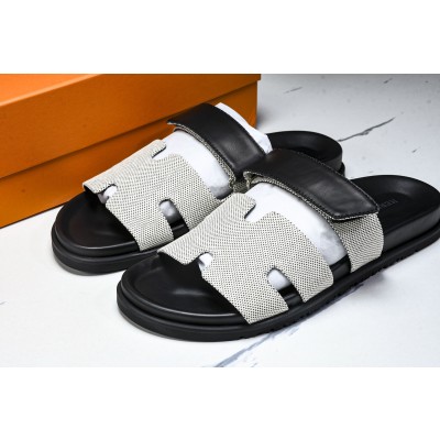 [GD] 에르메스 시프레 카프스킨 캔버스 화이트 블랙