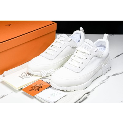 [GD] 에르메스 바운싱 스니커즈 메쉬 스웨이드 고트스킨 올 화이트