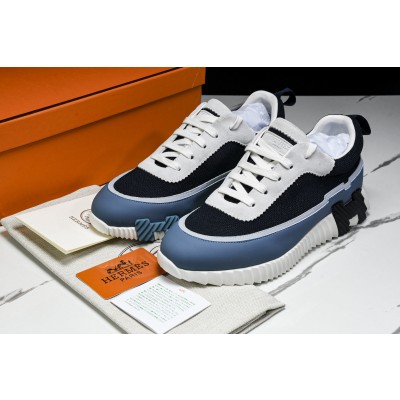 [GD] 에르메스 바운싱 스니커즈 메쉬 스웨이드 고트스킨 멀티컬러 마린