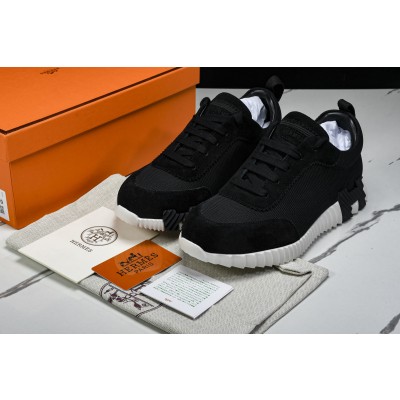 [GD] 에르메스 바운싱 스니커즈 메쉬 스웨이드 고트스킨 블랙