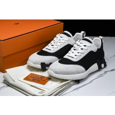 [E2] 에르메스 바운싱 스니커즈 메쉬 스웨이드 고트스킨 블랙 그레이