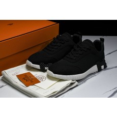 [E2] 에르메스 바운싱 스니커즈 메쉬 스웨이드 고트스킨 블랙 화이트