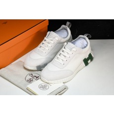 [GD] 에르메스 바운싱 스니커즈 메쉬 스웨이드 고트스킨 아이보리 그린&그레이