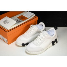 [GD] 에르메스 바운싱 스니커즈 메쉬 스웨이드 고트스킨 화이트 블랙