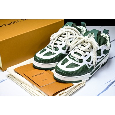[V8] 루이비통 스케이트 메쉬 스니커즈 화이트 그린
