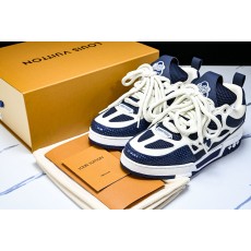 [V8] 루이비통 스케이트 메쉬 스니커즈 화이트 블루