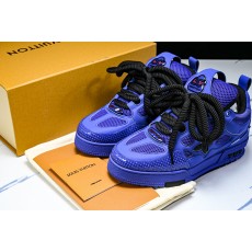 [V8] 루이비통 스케이트 메쉬 스니커즈 블루 블랙