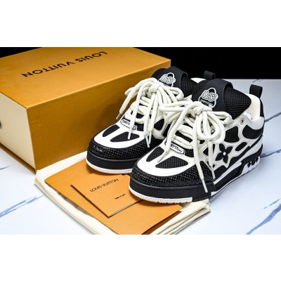 [V8] 루이비통 스케이트 메쉬 스니커즈 블랙 화이트