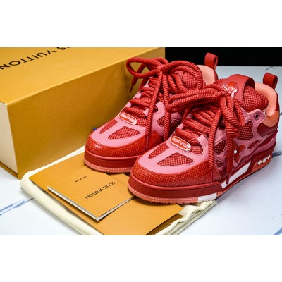 [V8] 루이비통 스케이트 메쉬 스니커즈 레드