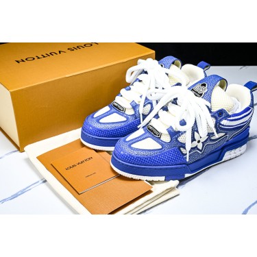 [V8] 루이비통 스케이트 메쉬 스니커즈 블루 화이트