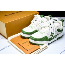 [V8] 루이비통 스케이트 메쉬 스니커즈 화이트 그린