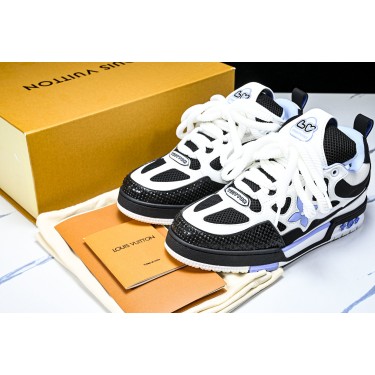 [V8] 루이비통 스케이트 메쉬 스니커즈 화이트 블랙 스카이