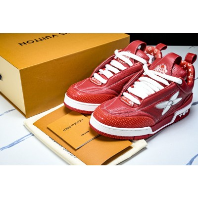 [V8] 루이비통 스케이트 트레이너 스니커즈 레드