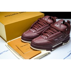 [V8] 루이비통 스케이트 트레이너 스니커즈 버건디