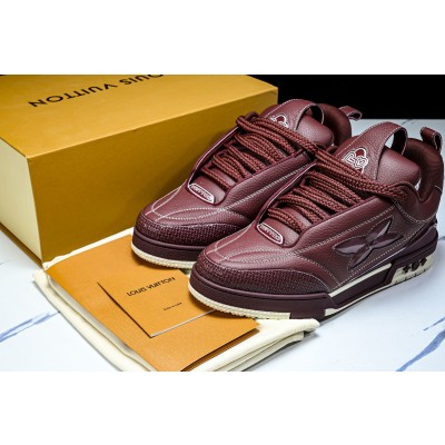 [V8] 루이비통 스케이트 트레이너 스니커즈 버건디