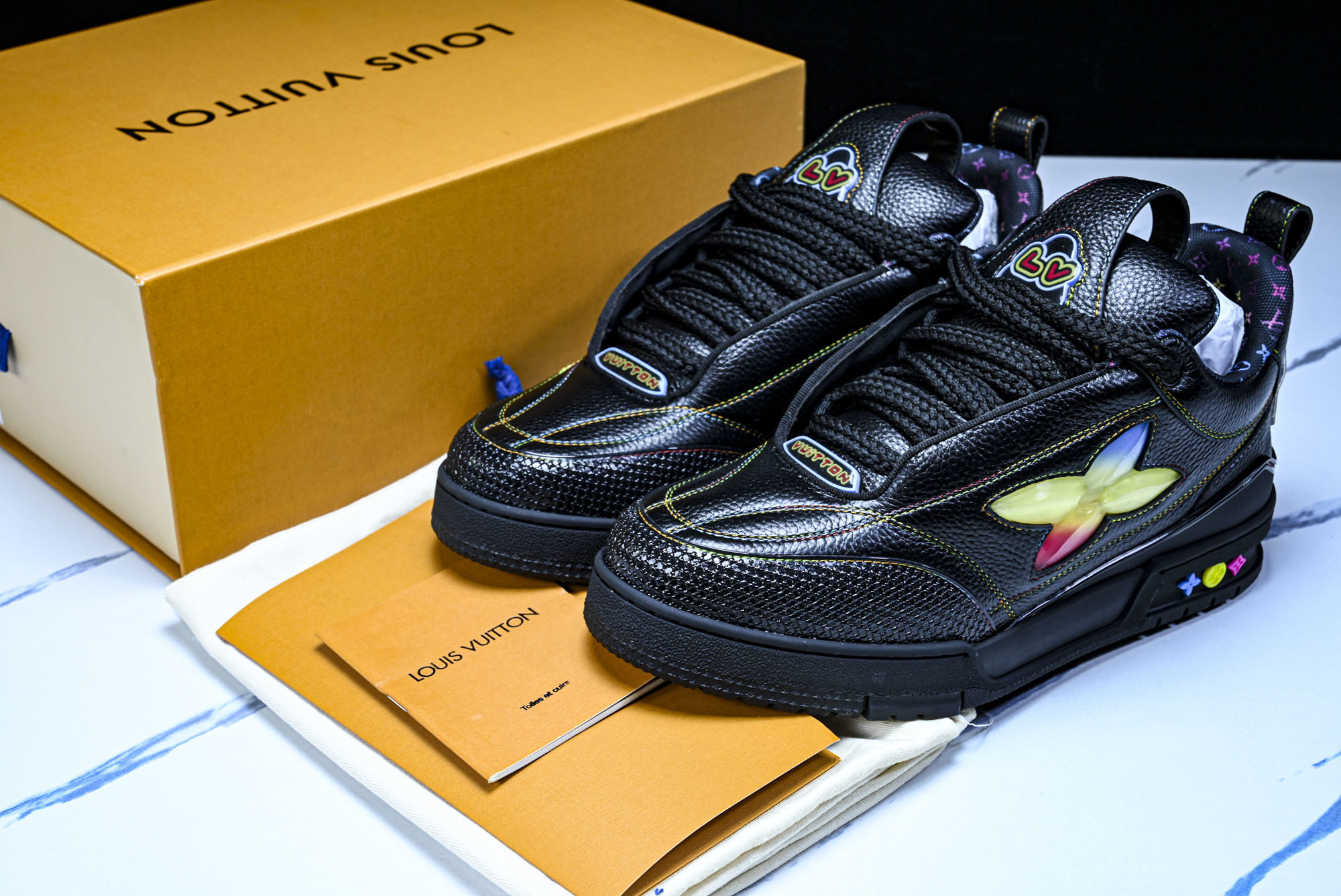 [V8] 루이비통 스케이트 트레이너 스니커즈 블랙