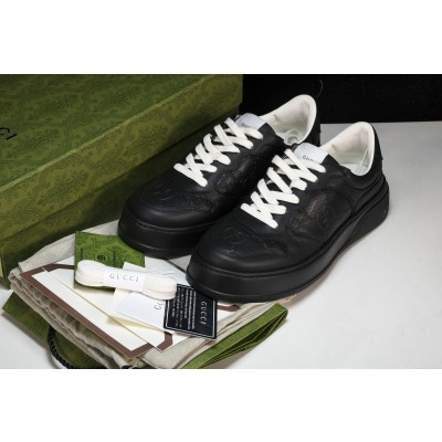 구찌 GG 가죽 스니커즈 블랙