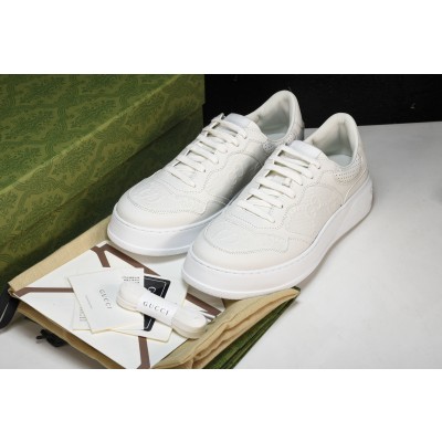구찌 GG 가죽 스니커즈 아이보리