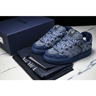 [PT] 디올 x ERL B9S 스케이터 스니커즈 블루 쿠모 카나주