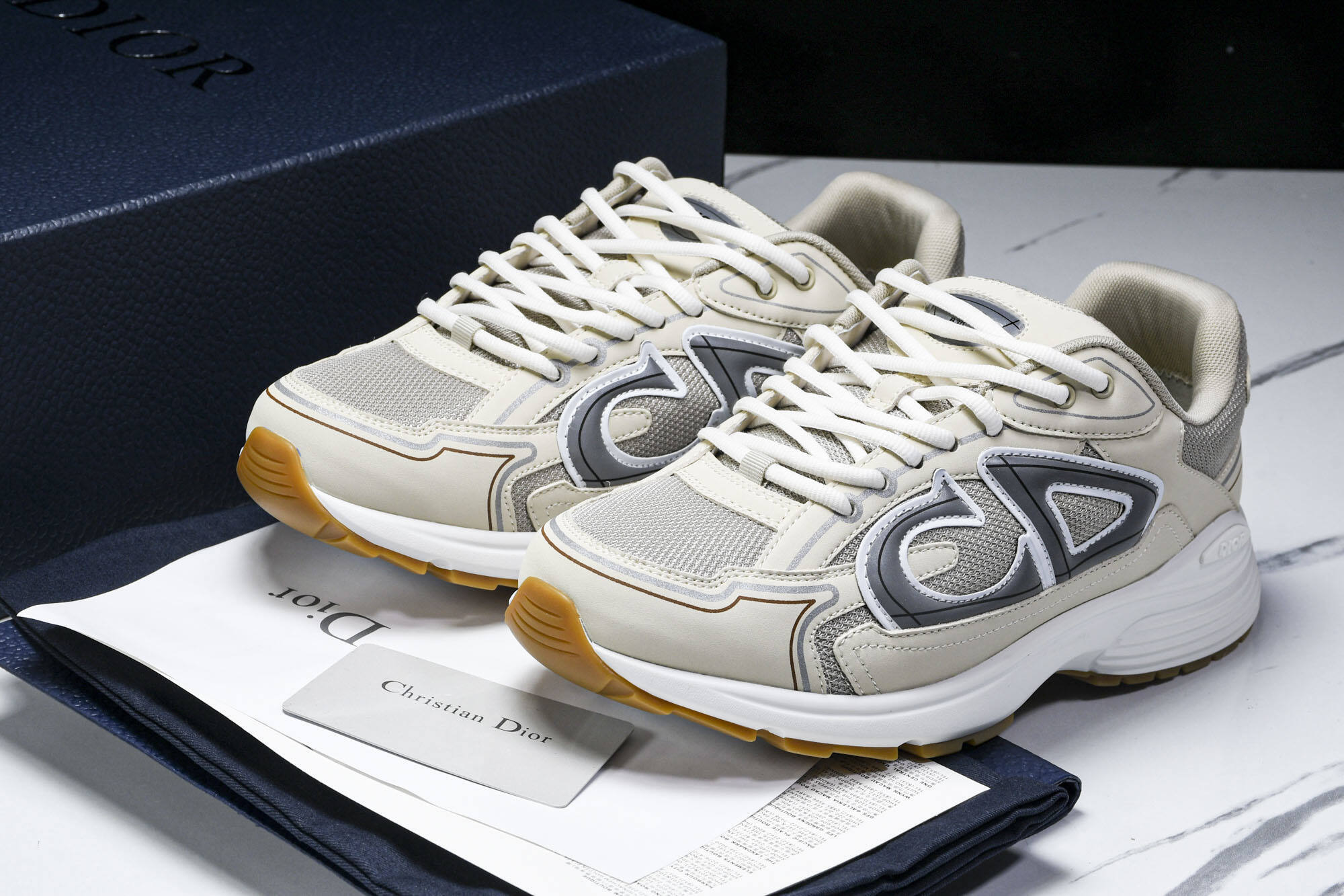 [BQ] 디올 B30 스니커즈 크림 베이지