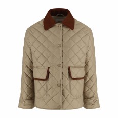 [잔디집] 미우미우 퀼팅 테크니컬 퐁제 블루종 재킷 샌드베이지