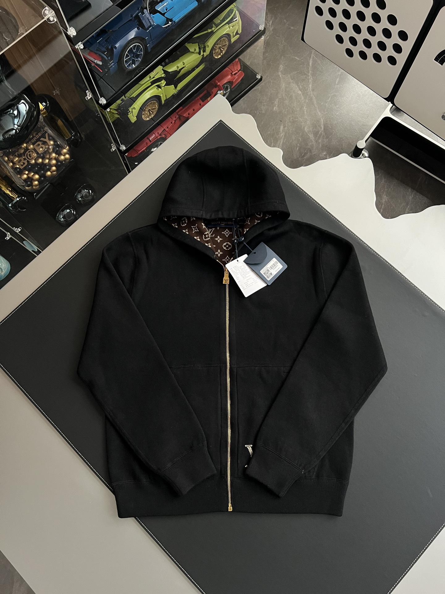 [마스터샵] 루이 비통 모노그램 리버서블 더블 페이스 후디드 블루종