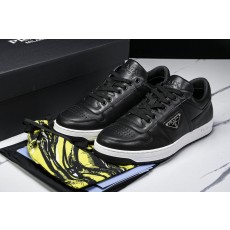 [XP] 프라다 다운타운 가죽 스니커즈 블랙