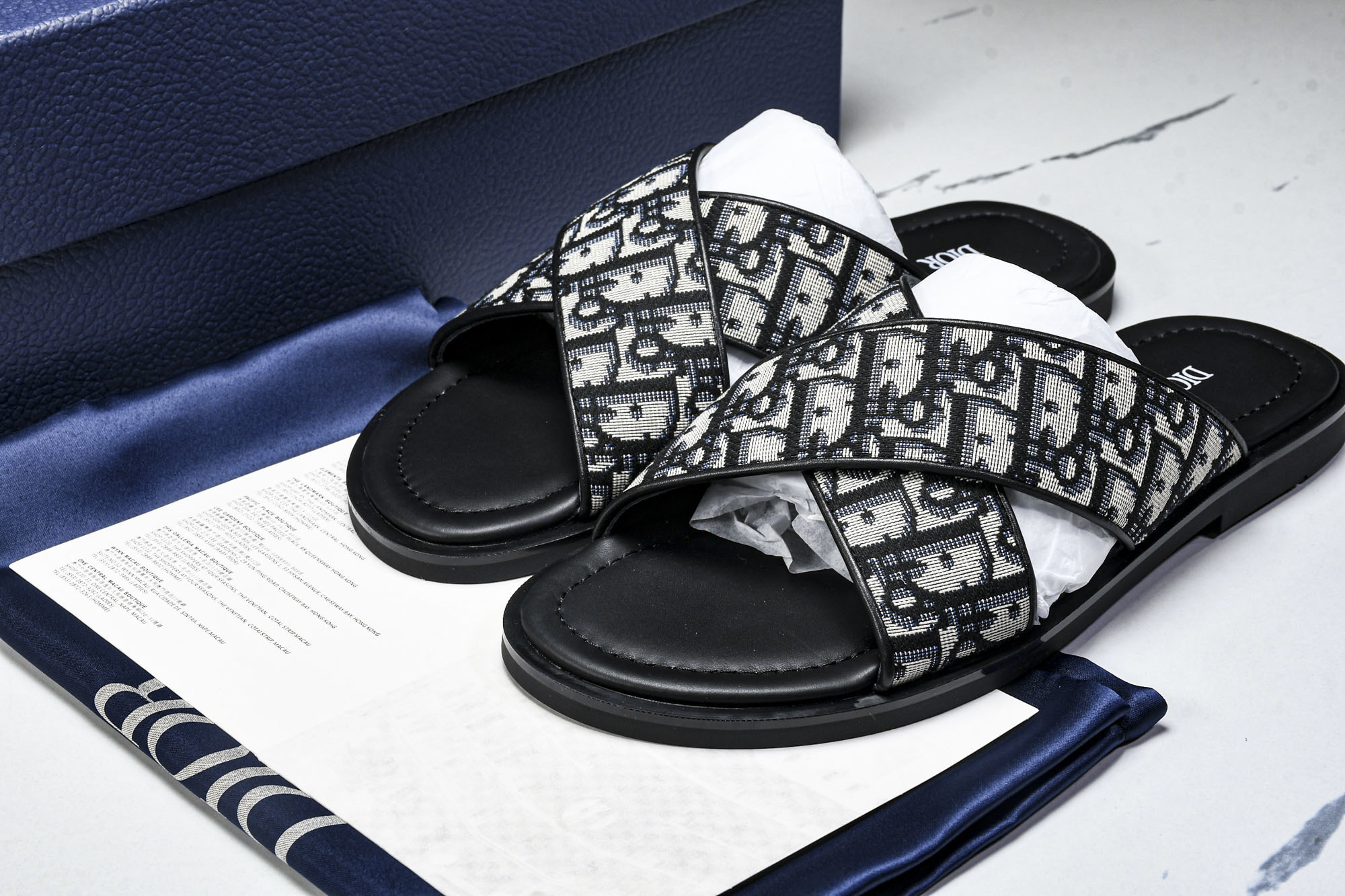 [GD] 디올 오블리크 알리아스 샌들 베이지 블랙