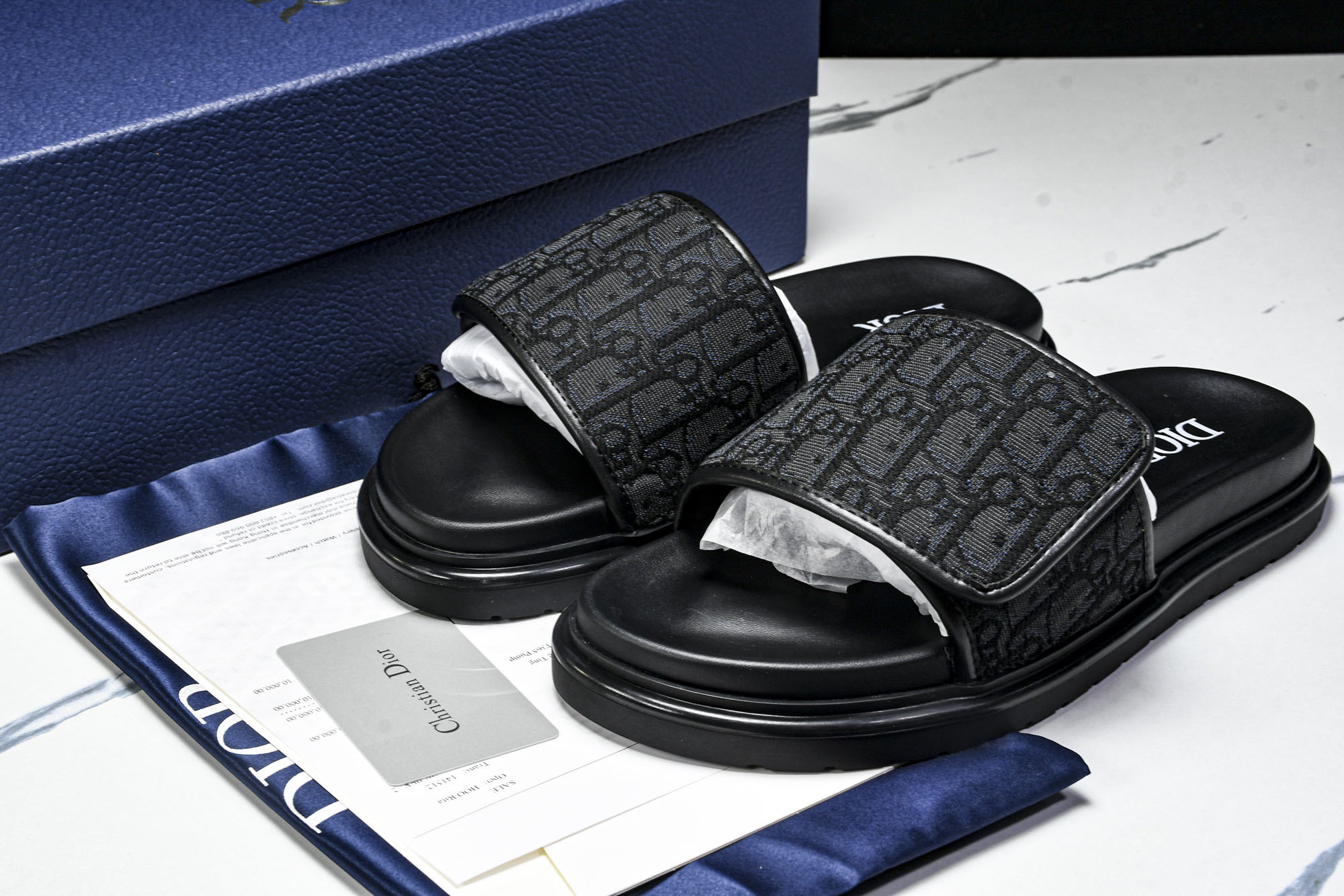 [GD] 디올 오블리크 아쿠아 샌들 블랙