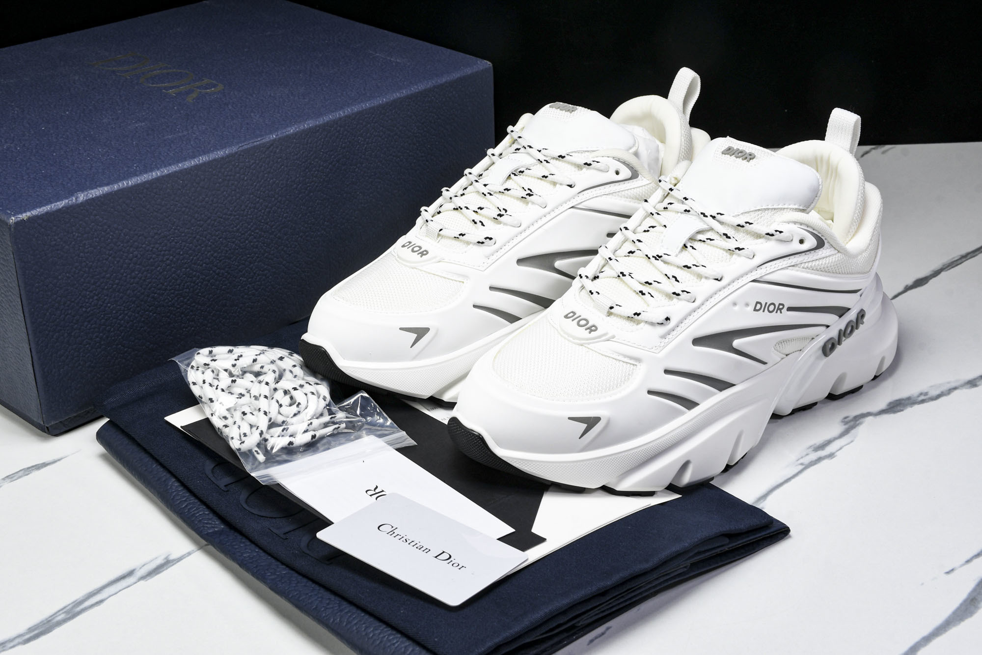 [PT] 디올 B44 루이스 해밀턴 블레이드 스니커즈 화이트