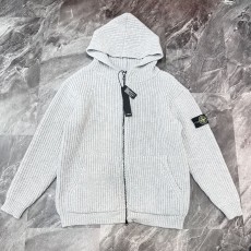 스톤 아일랜드 피셔맨 후드 스웨터 그레이