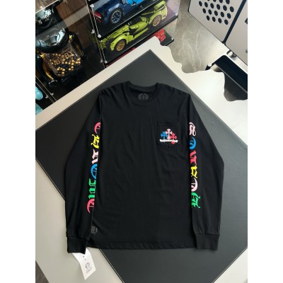 [마스터샵] 크롬하츠 멀티컬러 롱 슬리브 티셔츠 블랙