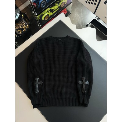 [마스터샵] 크롬하츠 와플 크로스 패치 니트