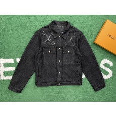 [레어샵] 루이비통 모노그램 프린티드 데님 재킷 블랙