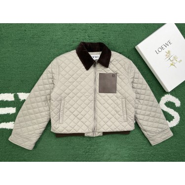 [레어샵] 로에베 코듀로이 칼라 퀄틸 자켓