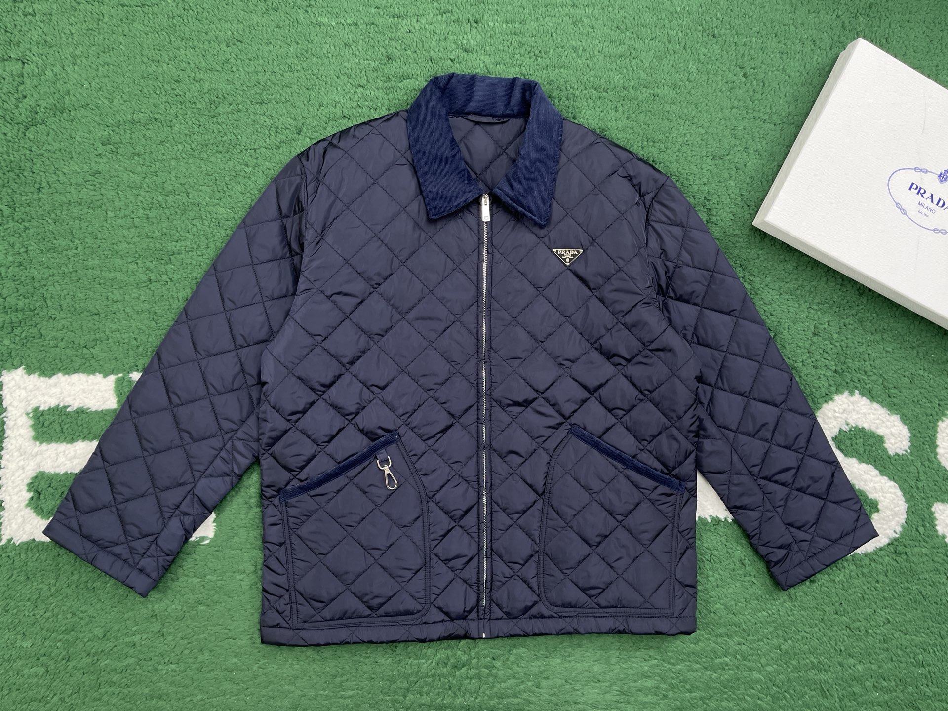 [레어샵] 프라다 리나일론 블루종 재킷 블루