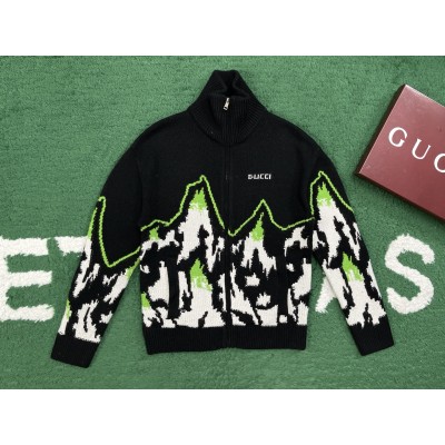 [레어샵] 구찌 울 자카드 집 재킷