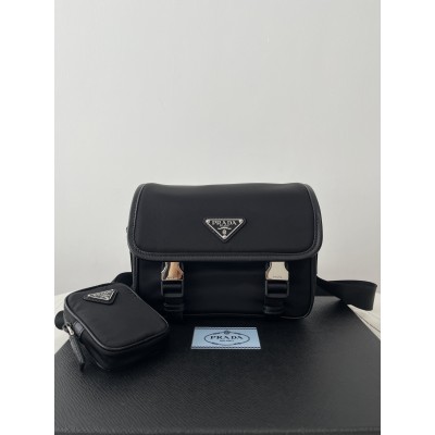 [블랙프레임] 프라다 리나일론 메신저 크로스백 1BD334 22*16*8.5