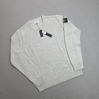 스톤아일랜드 크루넥 스웨터 그레이
