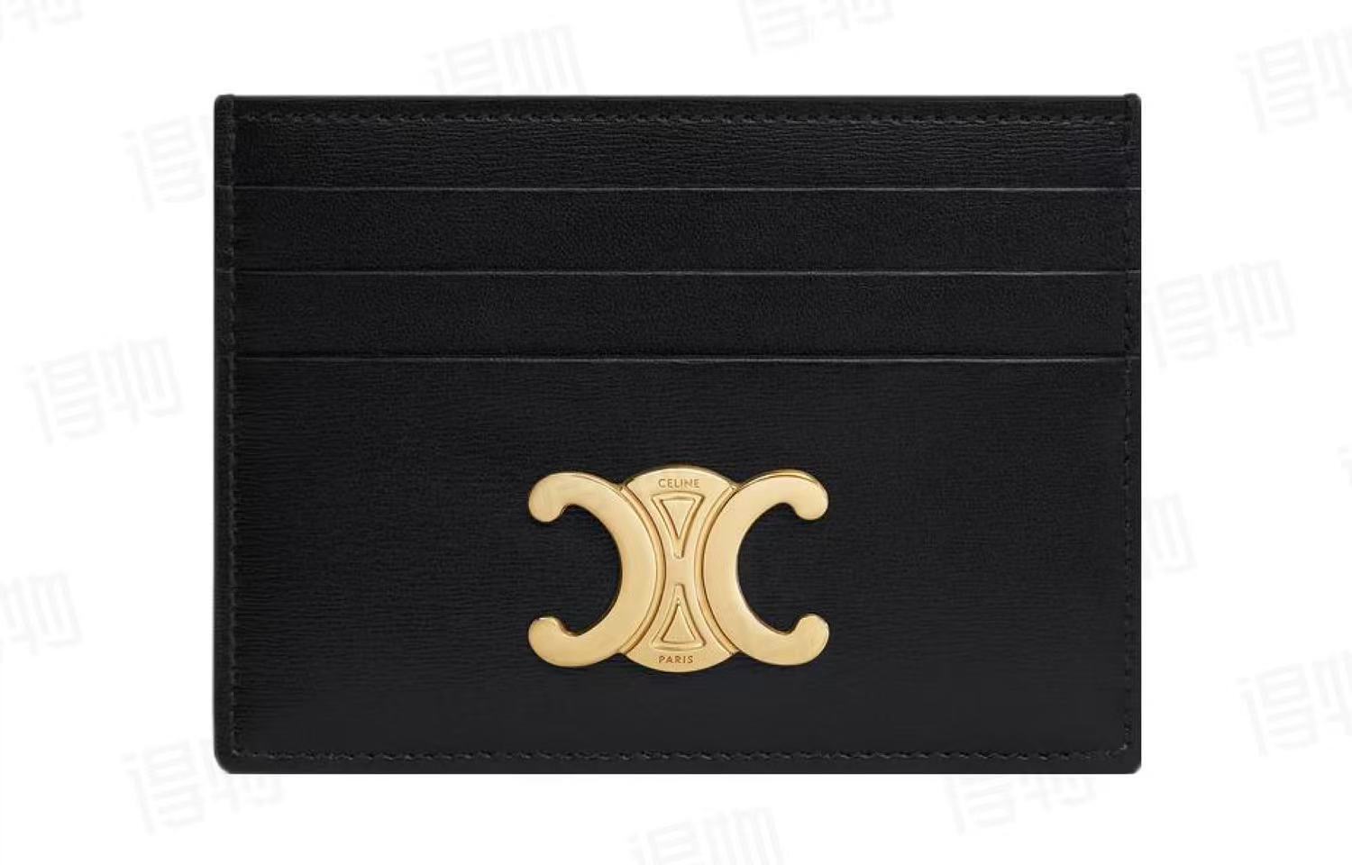 [사슬공장] 셀린느 카프스킨 트리옹프 카드홀더 블랙 10L833DPV-38NO