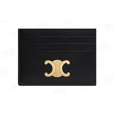 [사슬공장] 셀린느 카프스킨 트리옹프 카드홀더 블랙 10L833DPV-38NO