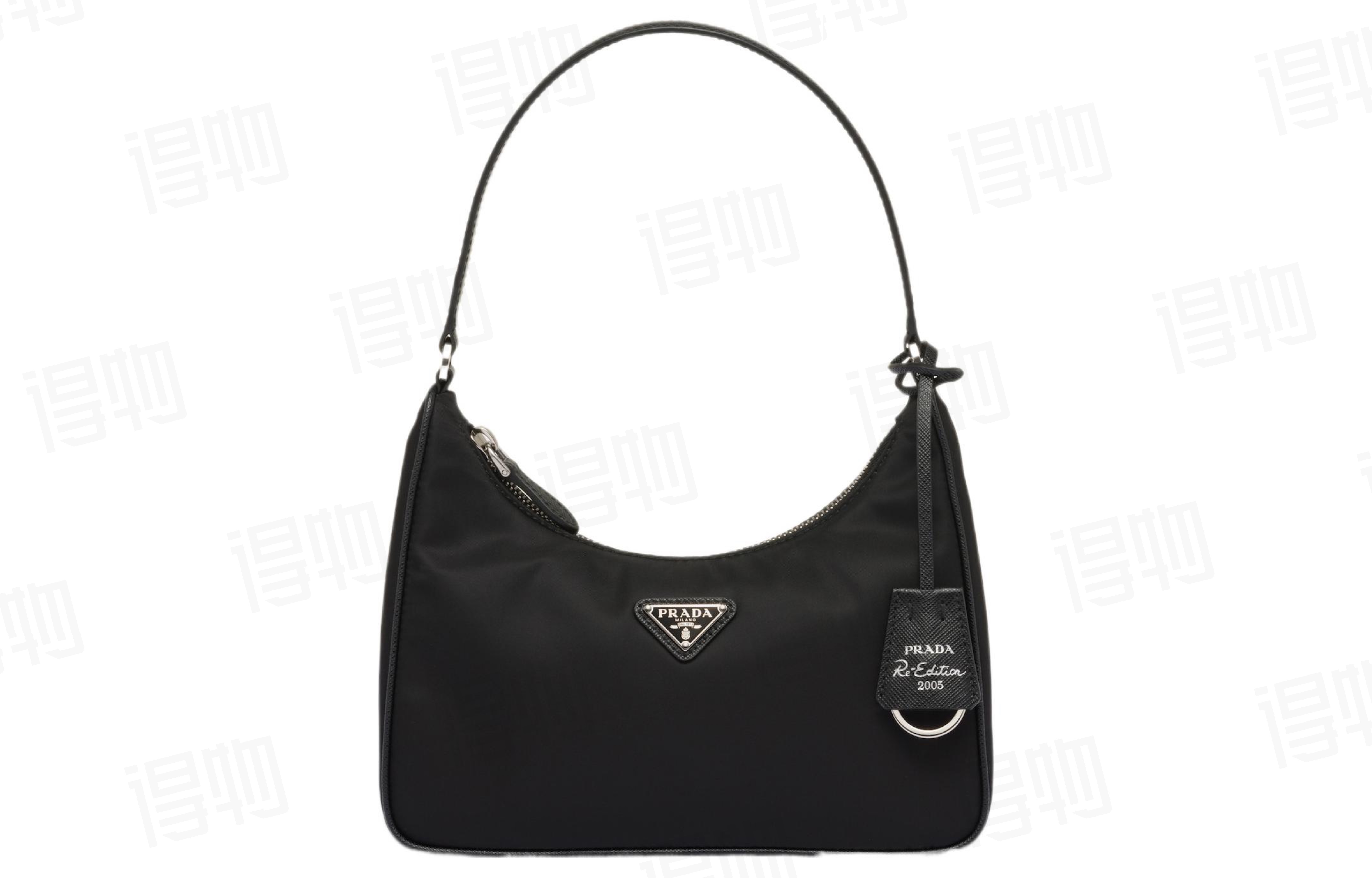 [사슬공장] 프라다 리에디션 사피아노 트리밍 리나일론 호보백 1NE204