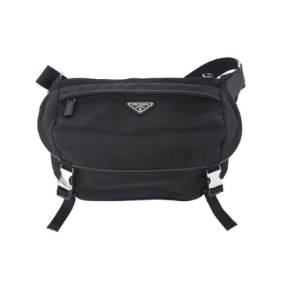 [사슬공장] 프라다 리나일론 바이커백 미디움 블랙 2VH99449