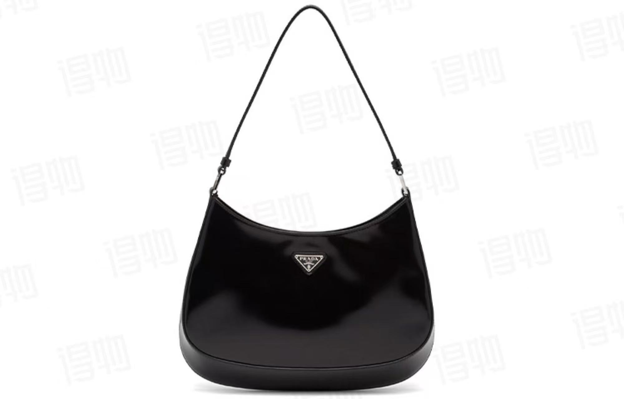 [사슬공장] 프라다 클레오 브러시드 가죽 숄더 백 1BC499