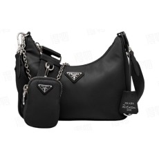 [사슬공장] 프라다 리에디션 사피아노 가죽 트리밍 리나일론 숄더백 1BH204