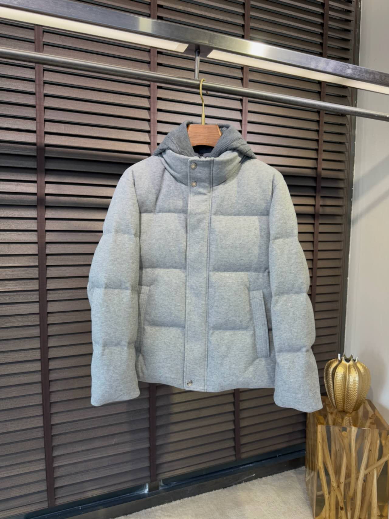 로로피아나 믹스 다운 패딩 블루