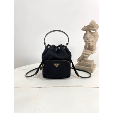 [블랙프레임] 프라다 듀엣 리나일론 버킷백 1BH038 18x23x12